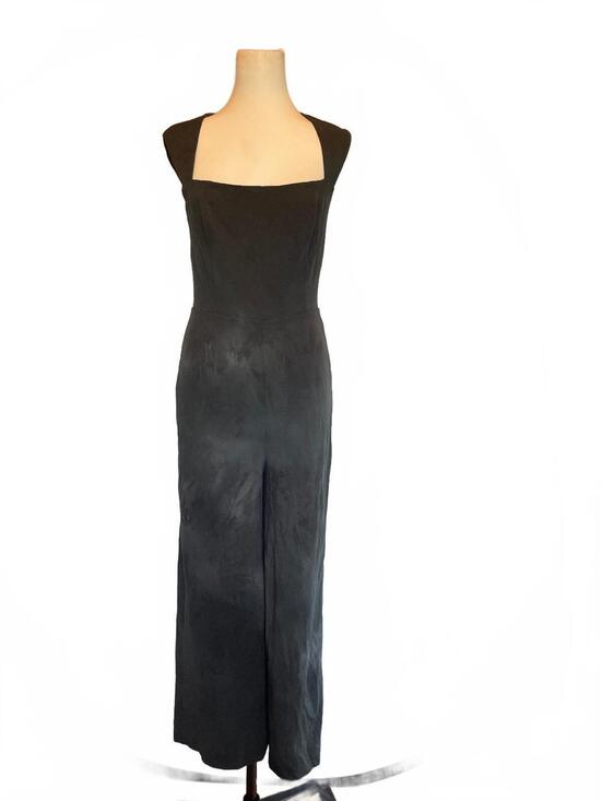 Lulus Pants - Lulus Black Ombre Wash Wide Leg Sleeveless Jumpsuit Large Edgy Chic Minimalist